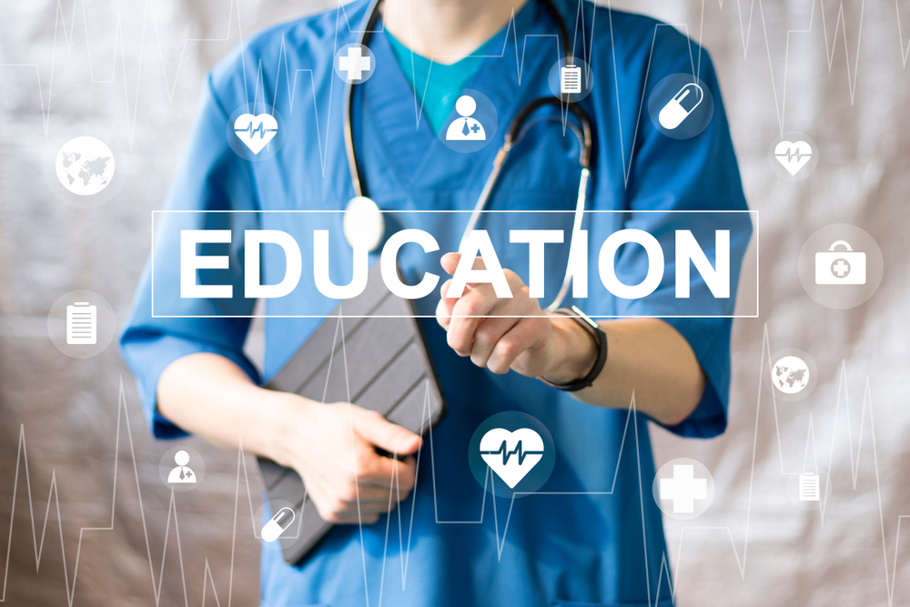 Medical students and healthcare professionals participating in pharmacovigilance training focused on drug safety, adverse reaction reporting, and responsible medicine use.