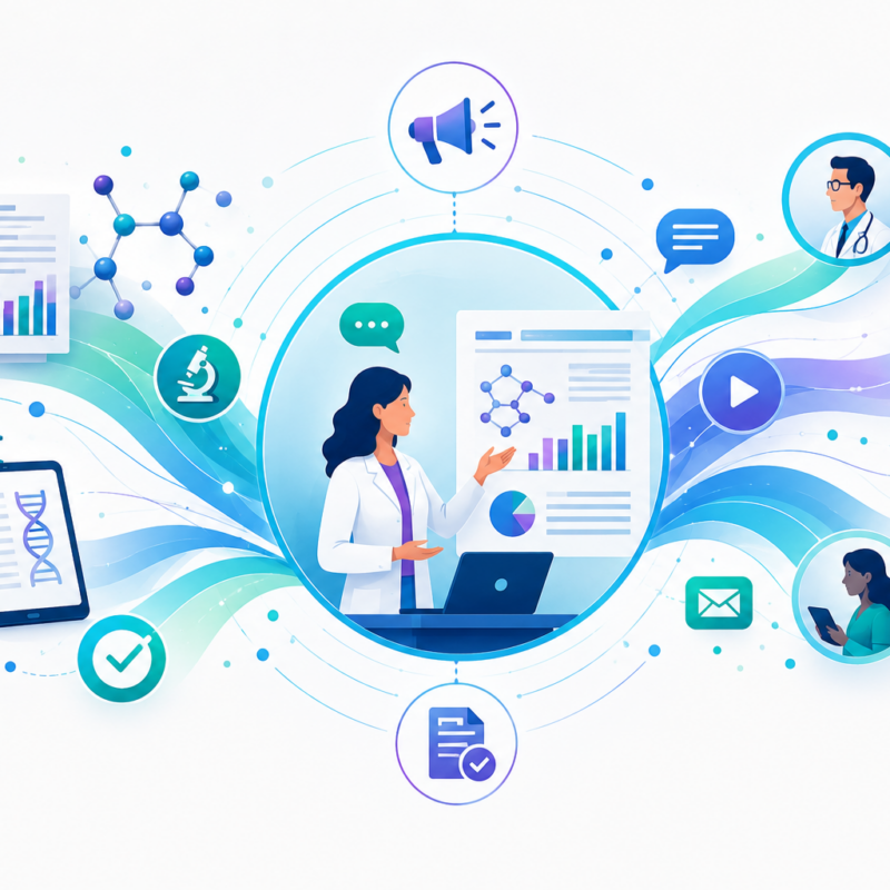L'immagine rappresenta le attività di Medical Information nell aziende farmaceutiche.
